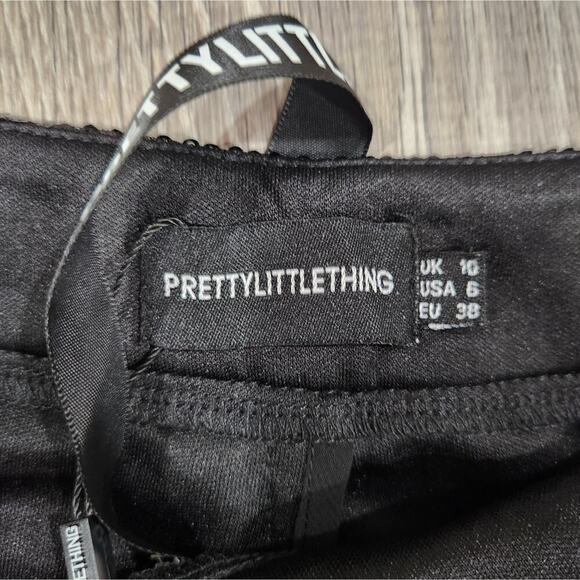 Nwt Prettylittlething All around Sequin Wide-Leg Pants sz 6 - Picture 5 of 6